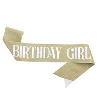 Birthday Letter Glitter Cloth Party Costume Props 1 Piece sku image 18