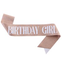 Birthday Letter Glitter Cloth Party Costume Props 1 Piece sku image 17