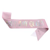 Birthday Letter Glitter Cloth Party Costume Props 1 Piece sku image 21