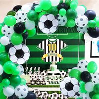 Date D'anniversaire Football Émulsion Fête Ballons Accessoires Décoratifs main image 1