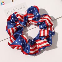 Fashion American Flag Cloth Printing Hair Tie 1 Piece sku image 1