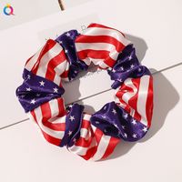 Fashion American Flag Cloth Printing Hair Tie 1 Piece sku image 3