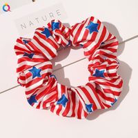 Fashion American Flag Cloth Printing Hair Tie 1 Piece sku image 5