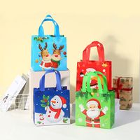 Christmas Cute Santa Claus Nonwoven Party Gift Bags 1 Piece main image 1