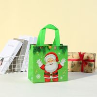 Christmas Cute Santa Claus Nonwoven Party Gift Bags 1 Piece sku image 2