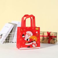 Christmas Cute Santa Claus Nonwoven Party Gift Bags 1 Piece sku image 1