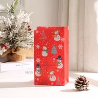 Simple Style Christmas Tree Paper Party Gift Bags 1 Piece sku image 2