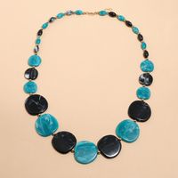 Fashion Round Resin Beaded Women's Necklace 1 Piece main image 3