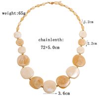 Fashion Round Resin Beaded Women's Necklace 1 Piece main image 2