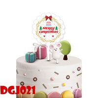 Christmas Birthday Christmas Tree Letter Unicorn Arylic Party Cake Decorating Supplies 1 Piece sku image 7