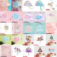 Christmas Birthday Christmas Tree Letter Unicorn Arylic Party Cake Decorating Supplies 1 Piece main image 4