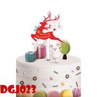 Christmas Birthday Christmas Tree Letter Unicorn Arylic Party Cake Decorating Supplies 1 Piece sku image 6