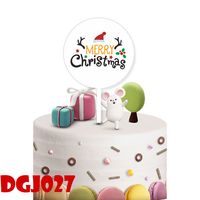 Christmas Birthday Christmas Tree Letter Unicorn Arylic Party Cake Decorating Supplies 1 Piece sku image 10