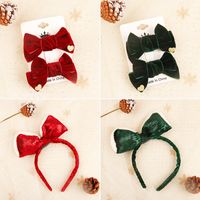 Fashion Bow Knot Velvet Flannel Hair Clip Hair Band 1 Piece main image 1