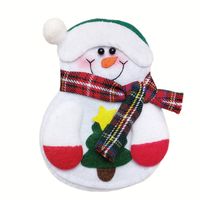 Christmas Fashion Christmas Hat Santa Claus Snowman Nonwoven Party Cutlery Bag 1 Piece main image 4