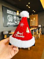 Christmas Cute Christmas Hat Letter Snowflake Alloy Plush Party Costume Props 1 Piece main image 5