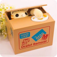 New Creative Steal Coin Cute Panda Cat Savings Box Wholesale sku image 3