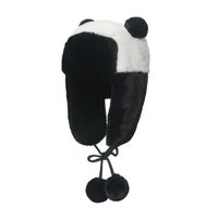 Mujeres Lindo Panda Alabeo Del Oído Sombrero De Trampero sku image 1