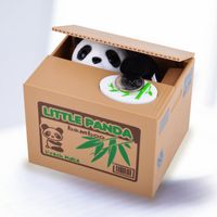 New Creative Steal Coin Cute Panda Cat Savings Box Wholesale sku image 1