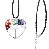 Ethnic Style Tree Artificial Crystal Alloy Beaded Hollow Out Women's Pendant Necklace 1 Piece sku image 6