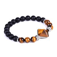 Fashion Ball Stone Beaded Inlay Artificial Crystal Bracelets 1 Piece main image 4