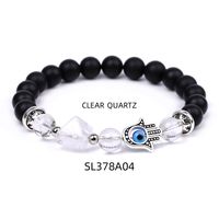 Moda Ojo Del Diablo Palma Cristal Artificial Piedra Irregular Con Cuentas Pulido Pulsera 1 Pieza sku image 8