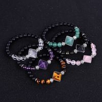 Fashion Ball Stone Beaded Inlay Artificial Crystal Bracelets 1 Piece main image 1