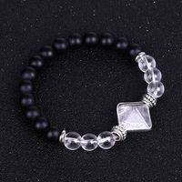 Fashion Ball Stone Beaded Inlay Artificial Crystal Bracelets 1 Piece sku image 5