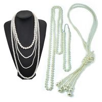 Basic Solid Color Imitation Pearl Beaded Women's Necklace 1 Piece main image 2