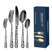 Fashion Flower Stainless Steel Tableware 1 Set main image 4