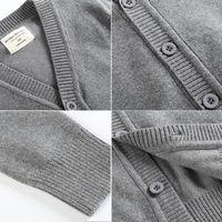 Simple Style Solid Color Patchwork Cotton Hoodies & Knitwears main image 4