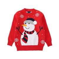 Christmas Fashion Snowman Viscose Hoodies & Sweaters main image 5