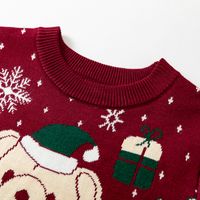 Christmas Fashion Bear Snowflake Viscose Hoodies & Sweaters main image 6