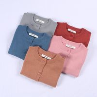 Fashion Solid Color Patchwork 100% Cotton Hoodies & Knitwears main image 5