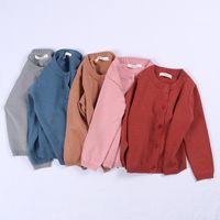 Fashion Solid Color Patchwork 100% Cotton Hoodies & Knitwears main image 6