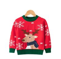 Christmas Fashion Snowflake Deer Viscose Hoodies & Sweaters main image 3