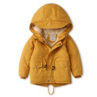Fashion Solid Color Patchwork Polyester Boys Outerwear main image 5