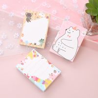 Cute Creative Bear Note Paper Tearable Stationery Notebook main image 1