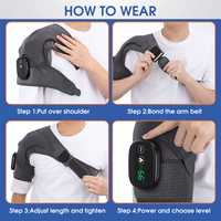 3-speed Adjustable Controller Usb Charging Warm Electric Massage Shoulder Pad main image 5