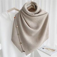 Women's Simple Style Solid Color Knit Winter Scarves main image 1