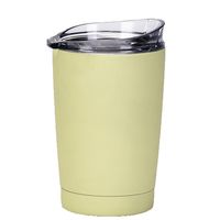 Cross-border 304 Stainless Steel Vacuum Cup Car Simple Cup With Straw Men And Women With Cover Coffee Cup Tumbler sku image 17