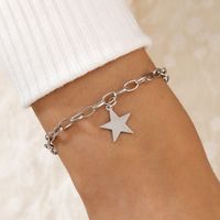 Nihaojewelry Simple Five-pointed Star Bracelet Wholesale Jewelry sku image 1