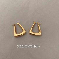 Women's Retro Geometric Titanium Steel Earrings Plating Stainless Steel Earrings main image 2
