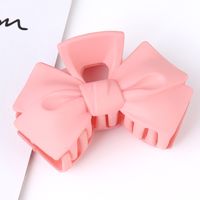 Sweet Solid Color Bow Knot Plastic Hair Claws sku image 10