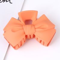 Sweet Solid Color Bow Knot Plastic Hair Claws sku image 11