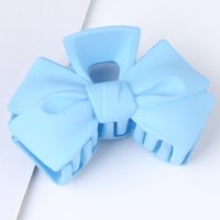 Sweet Solid Color Bow Knot Plastic Hair Claws sku image 12