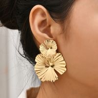 Fashion Flower Alloy Plating Women's Drop Earrings 1 Pair main image 1