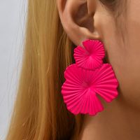 Fashion Flower Alloy Plating Women's Drop Earrings 1 Pair main image 4