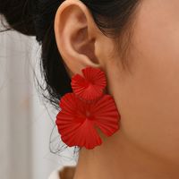 Fashion Flower Alloy Plating Women's Drop Earrings 1 Pair main image 8
