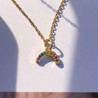Wholesale Jewelry Diamond Lightning Pendant Titanium Steel Necklace Nihaojewelry sku image 8